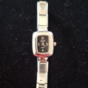 Vintage Lavello Women's Quartz Wrist Watch Italian Heart Charm Links bracelet